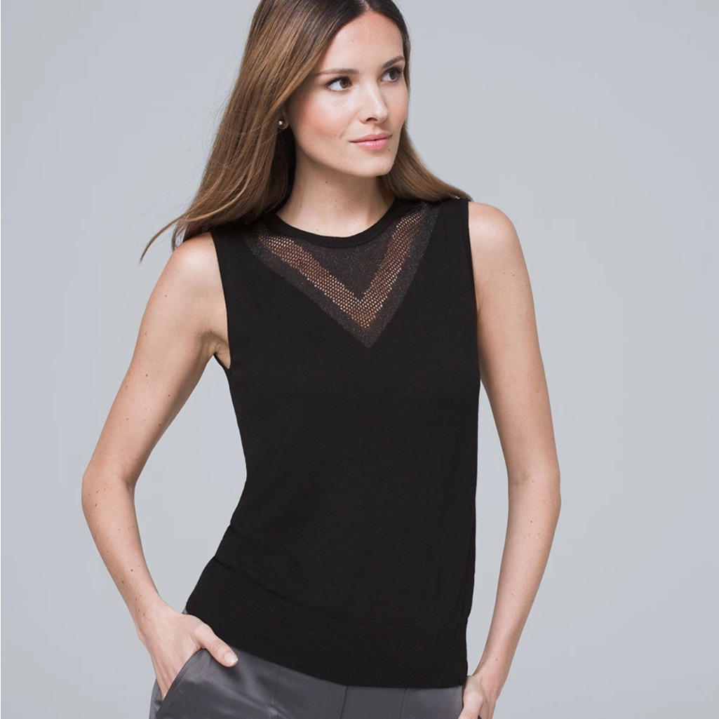 V Back Sweater Tank